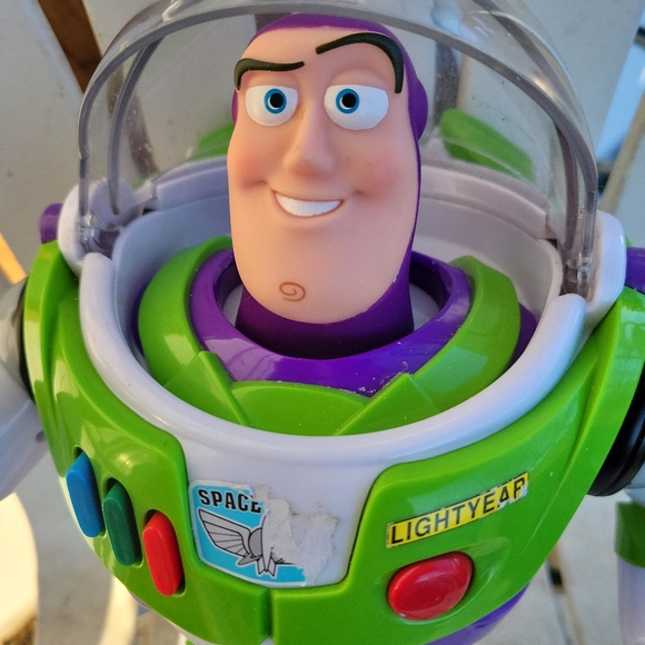 Buzz Lightyear 12” Thinkway Toys Disney Pixar Toy Story 4 Talking Action Figure - Picture 2 of 7